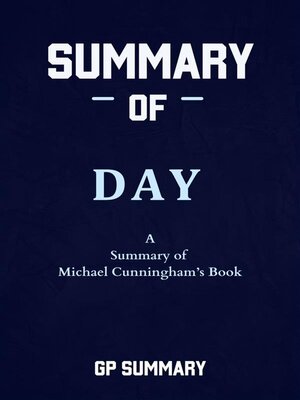 cover image of Summary of Day a novel by Michael Cunningham